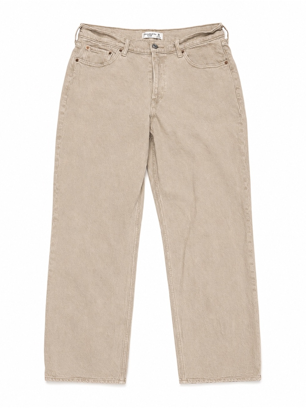Abercrombie & Fitch The Baggy Low Rise Pants Jeans Taupe Size 30 / 10R